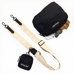 Cream Petite Amour Dog Walking Bag with Treat Pouch
