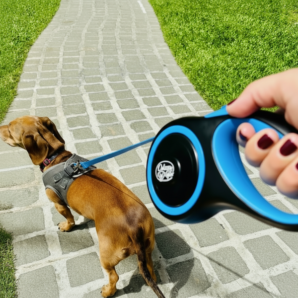 Retractable Blue Dog Walking Leash