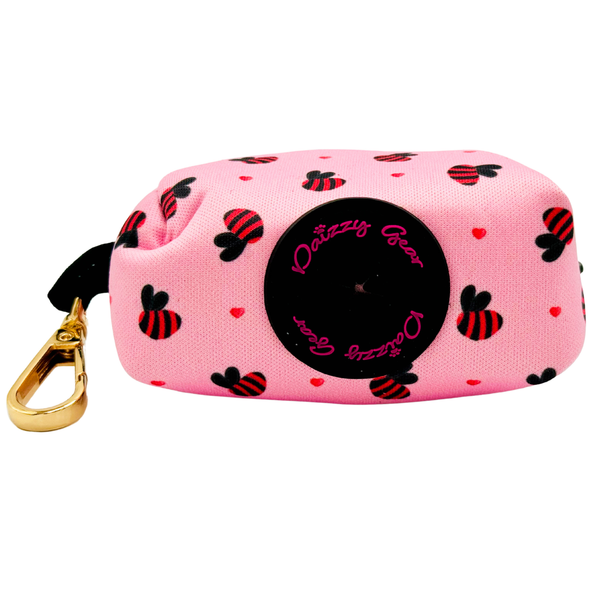 Pink Bees Dog Harness Matching Walking Set