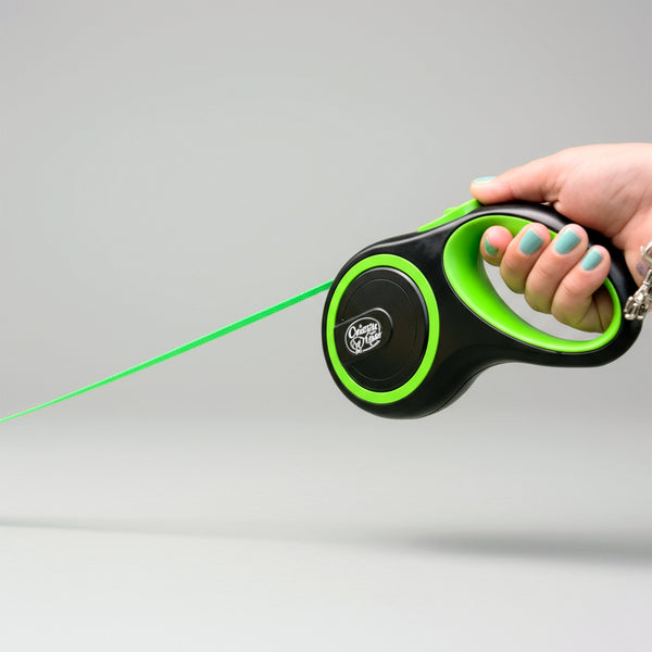 Retractable Green Dog Walking Leash