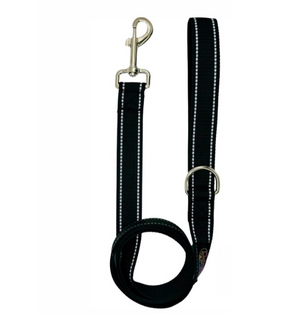 Reflective Black Dog Walking Leash Set