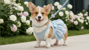 Blue Hands-Free Dog Walking Rope Leash - Daizzy Gear - Stylish Accessories for Dogs