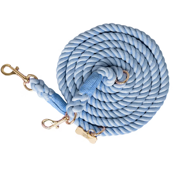 Blue Hands-Free Rope Dog Leash