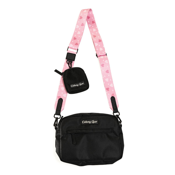 Blushing Love Pink Dog Walking Bag with Treat Pouch - Daizzy Gear - Stylish Accessories for Dogs