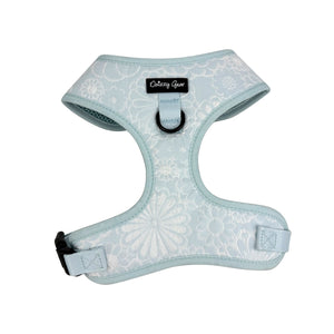 Divine Petals Blue Dog Harness Matching Walking Set - Daizzy Gear - Stylish Accessories for Dogs