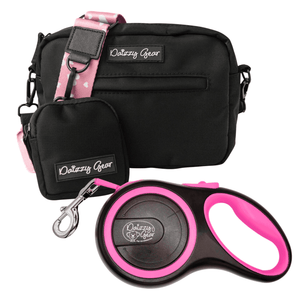 Holiday Gift Dog Mom Walking Bag and Leash - Limited Edition - Daizzy Gear - Stylish Accessories for Dogs