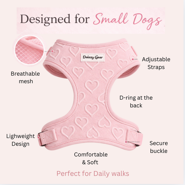Pink Petite Amour Dog Mom Twinning Bundle ( dog walking set + matching bag)