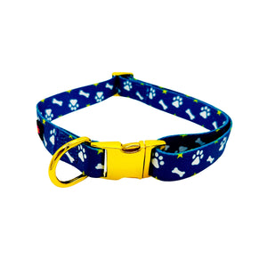 Blue Paws & Bones Dog Harness Matching Walking Set - Daizzy Gear - Stylish Accessories for Dogs