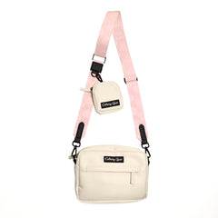 Petite Amour Pink Dog Walking Bag with Treat Pouch - Daizzy Gear - Stylish Accessories for Dogs