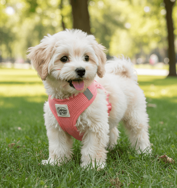 Pink Step-In No-Pull Mesh Dog Harness for small dogs and cats - Daizzy Gear - Stylish Accessories for Dogs