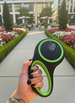 Green Retractable Dog Walking Leash (Up to 44 lbs) - Daizzy Gear - Stylish Accessories for Dogs
