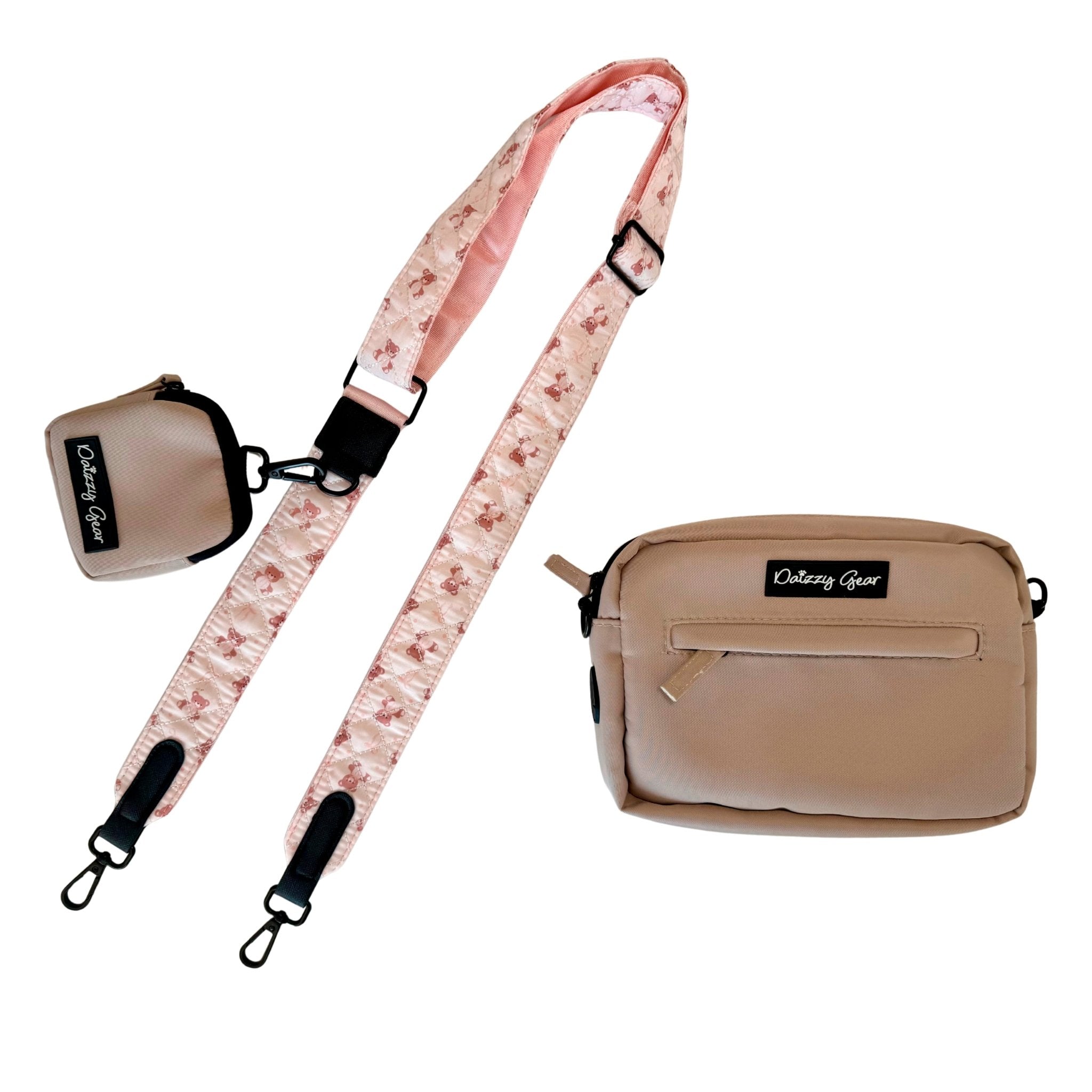 Pink Dog Walking Bag with Treat Pouch | Daizzy Gear