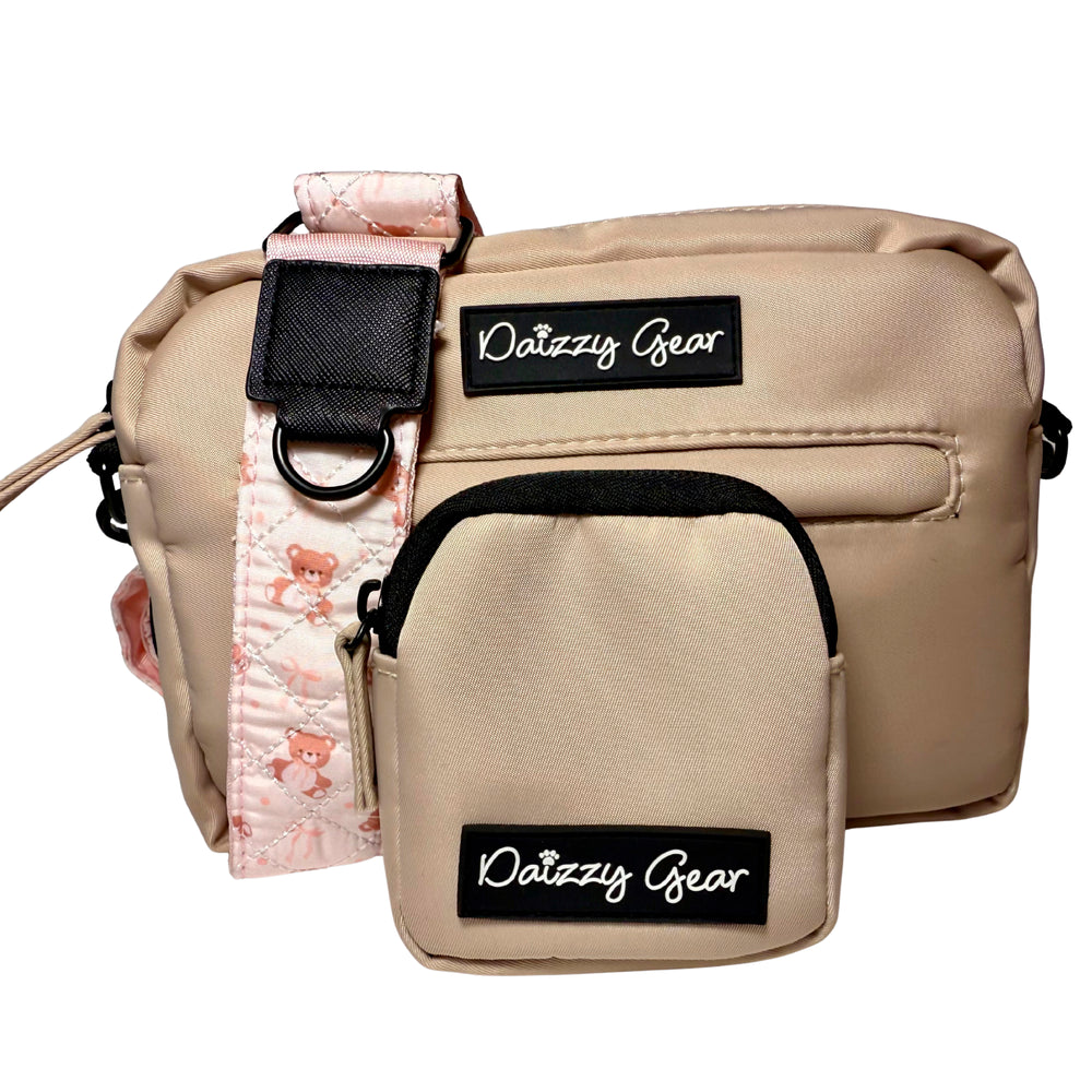 Teddy Coquette Dog Walking Bag with Treat Pouch