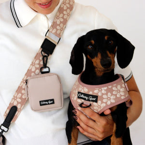 Cocoa Bloom Dog Walking Bag with Treat Pouch